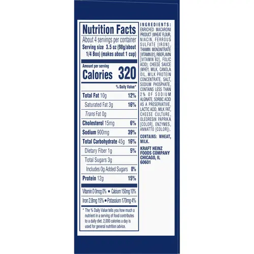 Kraft Deluxe Sharp Cheddar Macaroni & Cheese Dinner, 14 oz Box thumbnail 2