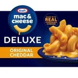 Kraft Deluxe Original Cheddar Mac N Cheese Dinner, 14 oz Box, Shelf-Stable