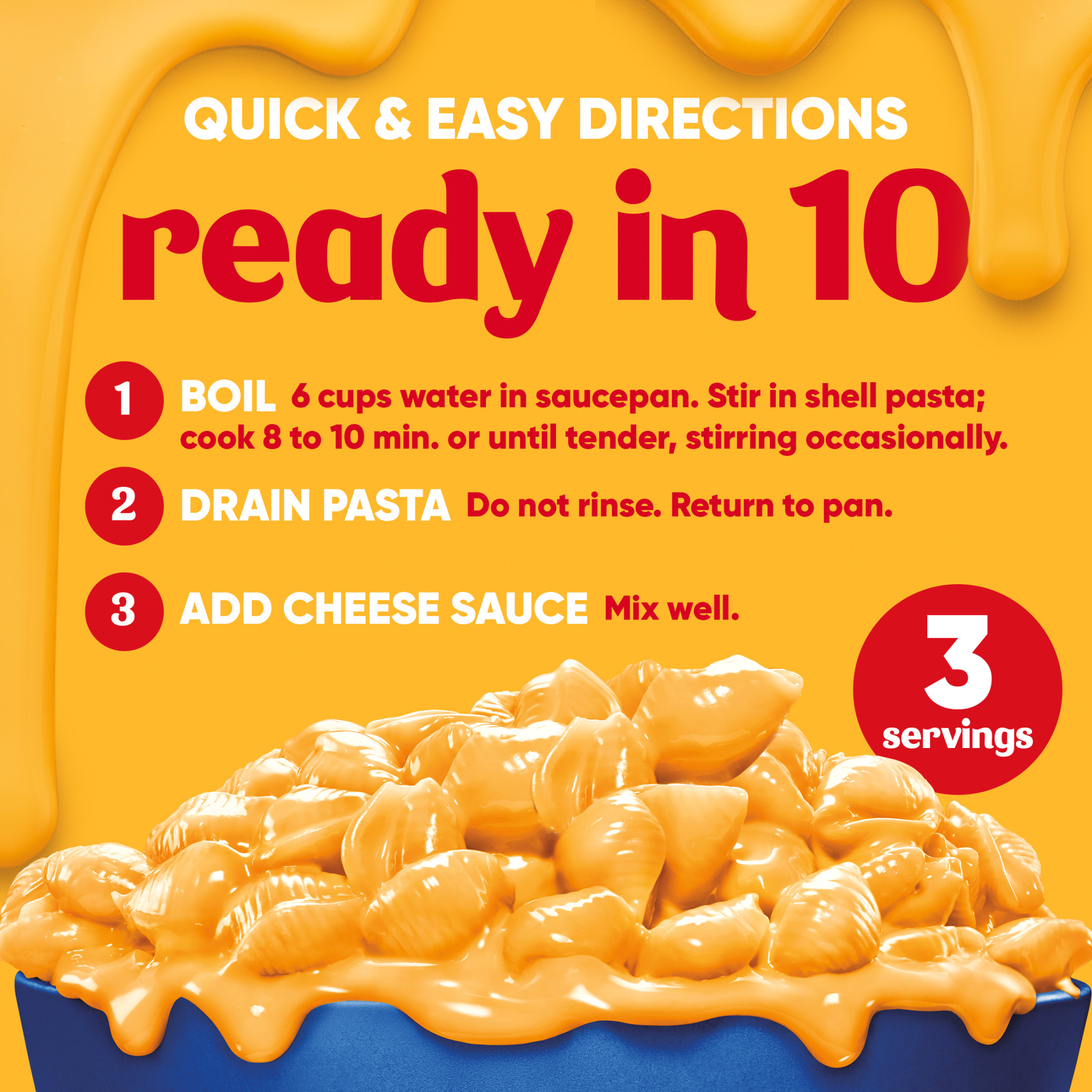 Velveeta Shells and Cheese Original Mac N Cheese Dinner, 12 oz Box, Shelf-Stable thumbnail 4