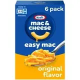Kraft Easy Mac Original Mac N Cheese Microwavable Dinner, 6 ct Packets, Shelf-Stable