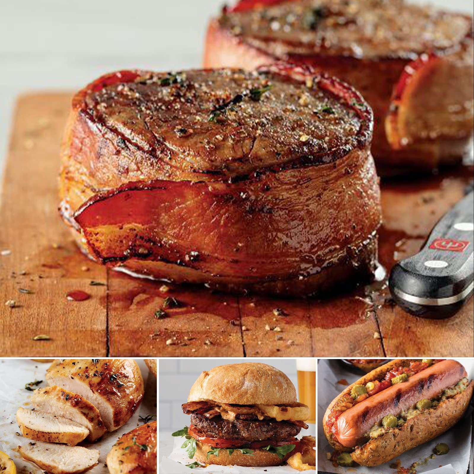Omaha Steaks Gourmet Grilling Assortment (4x Bacon Wrapped Filet Mignons, 4x Chicken Breasts, 4x Omaha Steaks Burgers, 4x Jumbo 