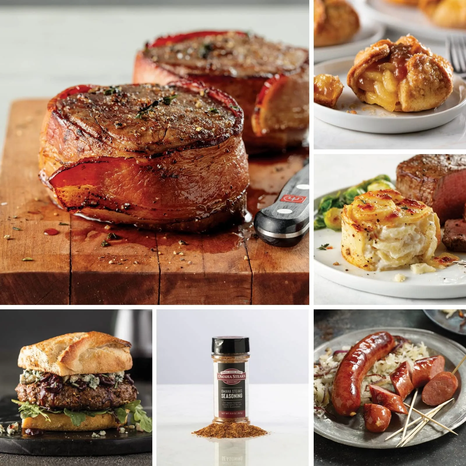 Omaha Steaks Ultimate Gift Pack (4x Bacon-Wrapped Filets, 4x PureGround Filet Mignon Burgers, 4x Air-Chilled Chicken Breasts, 4x