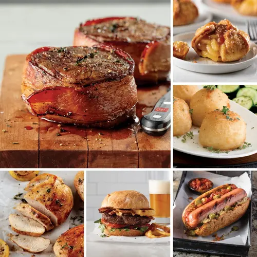Omaha Steaks Favorites Gift Basket (4x Bacon-Wrapped Filet Mignon, 4 Air-Chilled Boneless Chicken Breasts, 4x Omaha Steaks Burge