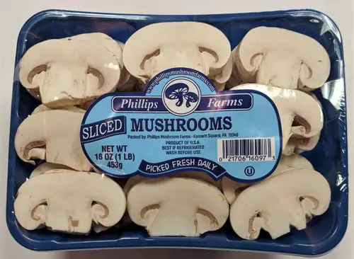 Fresh Sliced Mushrooms, 16 oz