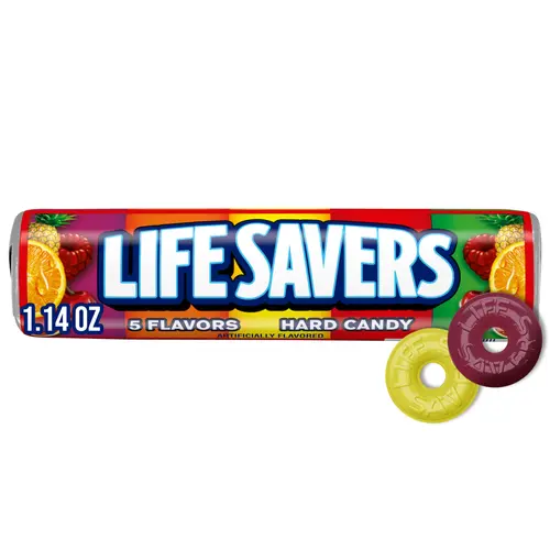 Life Savers 5 Flavors Hard Candy - 1.14 oz Roll