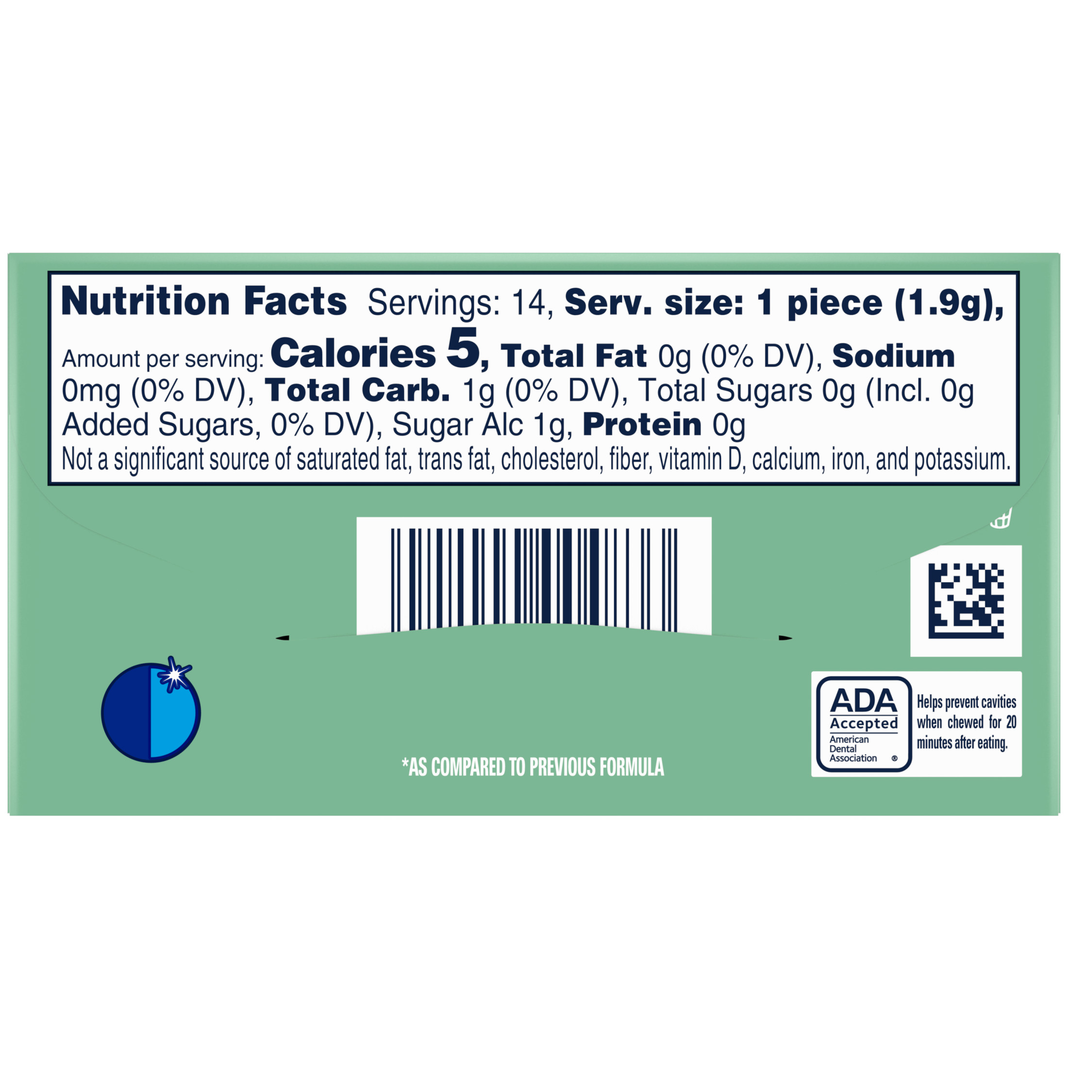 Orbit Gum Sweet Mint Sugar Free Chewing Gum, Single Pack - 14 Pieces thumbnail 2