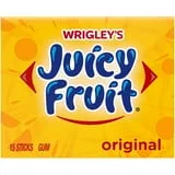 Juicy Fruit Original Bubble Gum, Single Pack - 15 Pieces