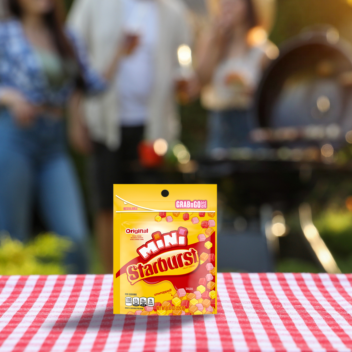 Starburst Mini Original Fruit Chews Summer Candy, Grab-N-Go - 8 oz Bag thumbnail 4