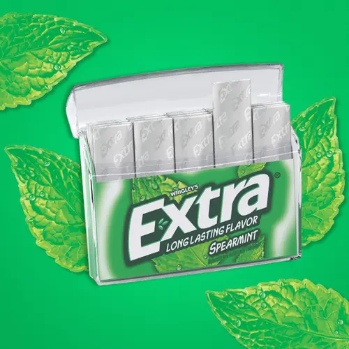 Extra Gum Spearmint Sugar Free Chewing Gum Pack - 35 ct thumbnail 3