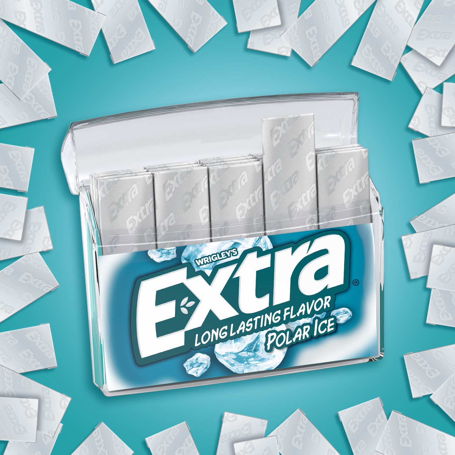 Extra Polar Ice Sugar Free Chewing Gum - 35 ct Pack thumbnail 2