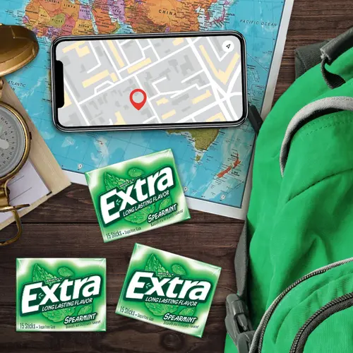 Extra Spearmint Sugar Free Chewing Gum - 15 Ct (3 Pack) thumbnail 4