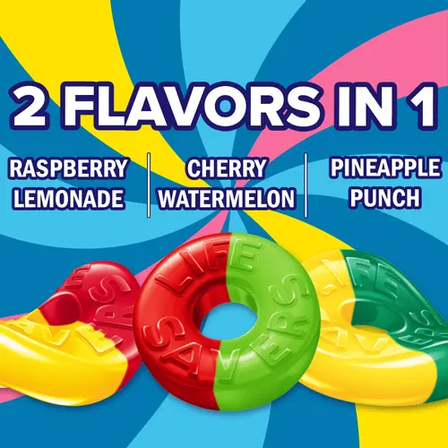 Life Savers Gummies Collisions Gummy Candy Fruit Mix - 7 oz Bag thumbnail 3