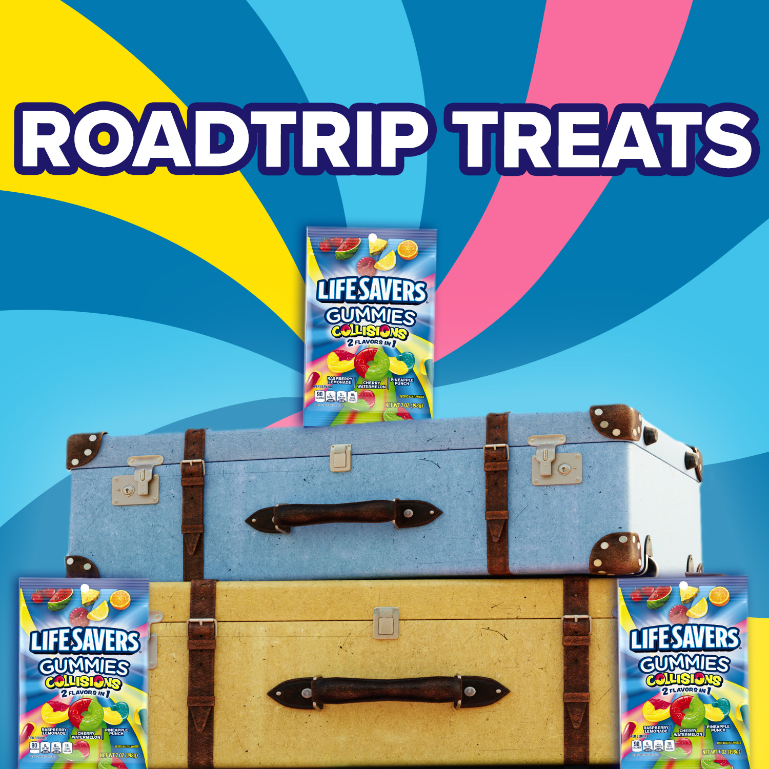 Life Savers Gummies Collisions Gummy Candy Fruit Mix - 7 oz Bag thumbnail 4