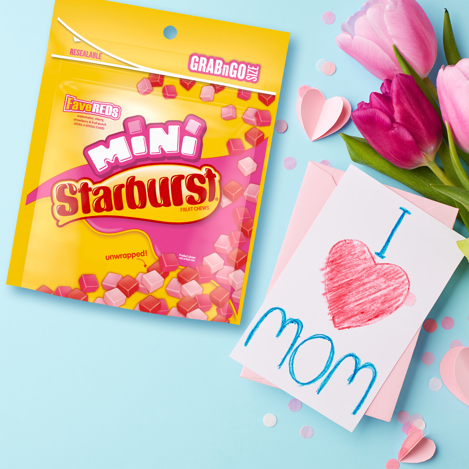 Starburst Favereds Minis Fruit Chewy Candy Grab N Go, 8 oz Bag thumbnail 4