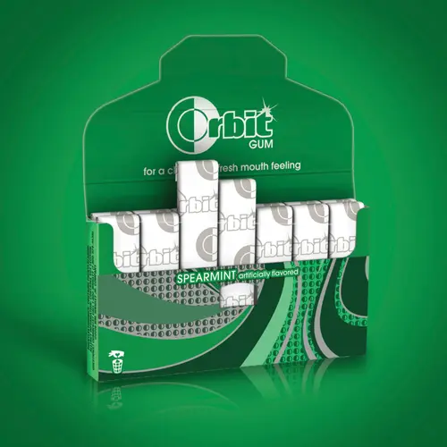Orbit Spearmint Sugar Free Chewing Gum Travel Essentials - 3 Ct Pack thumbnail 4