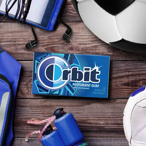 Orbit Peppermint Sugar Free Chewing Gum Travel Essentials - 3 Ct Pack thumbnail 3