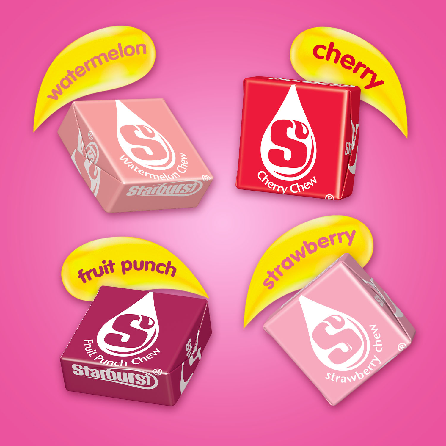 Starburst Favereds Fruit Chews Chewy Candy, Sharing Size - 15.6 oz Bag thumbnail 2