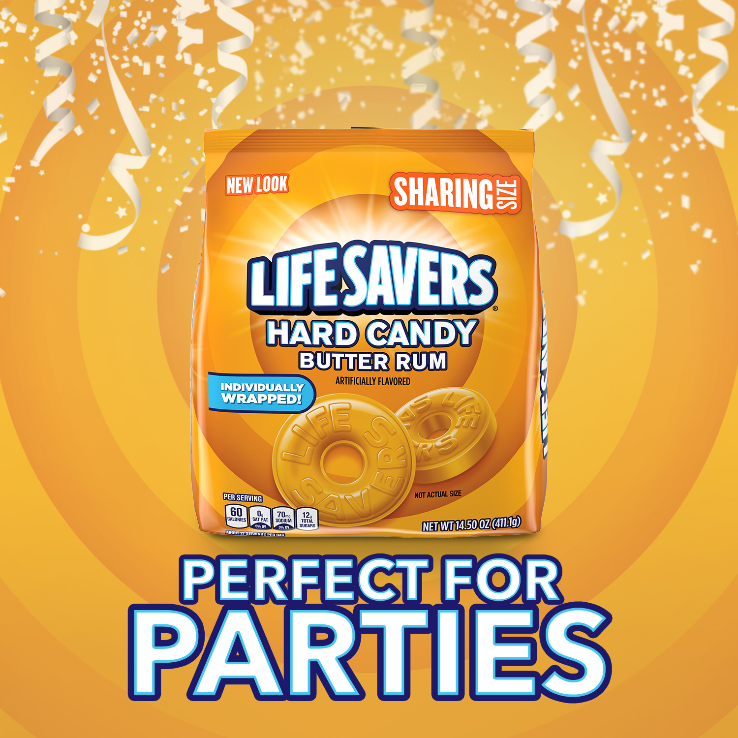 Life Savers Butter Rum Hard Candy Individually Wrapped, Sharing Size thumbnail 2