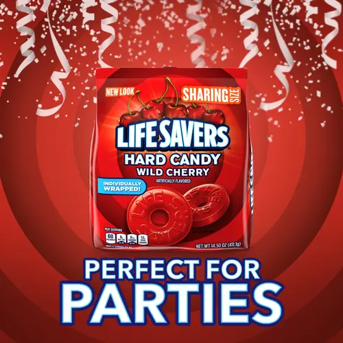 Life Savers Wild Cherry Hard Candy Individually Wrapped, Sharing Size, 14.5 oz Bag thumbnail 4