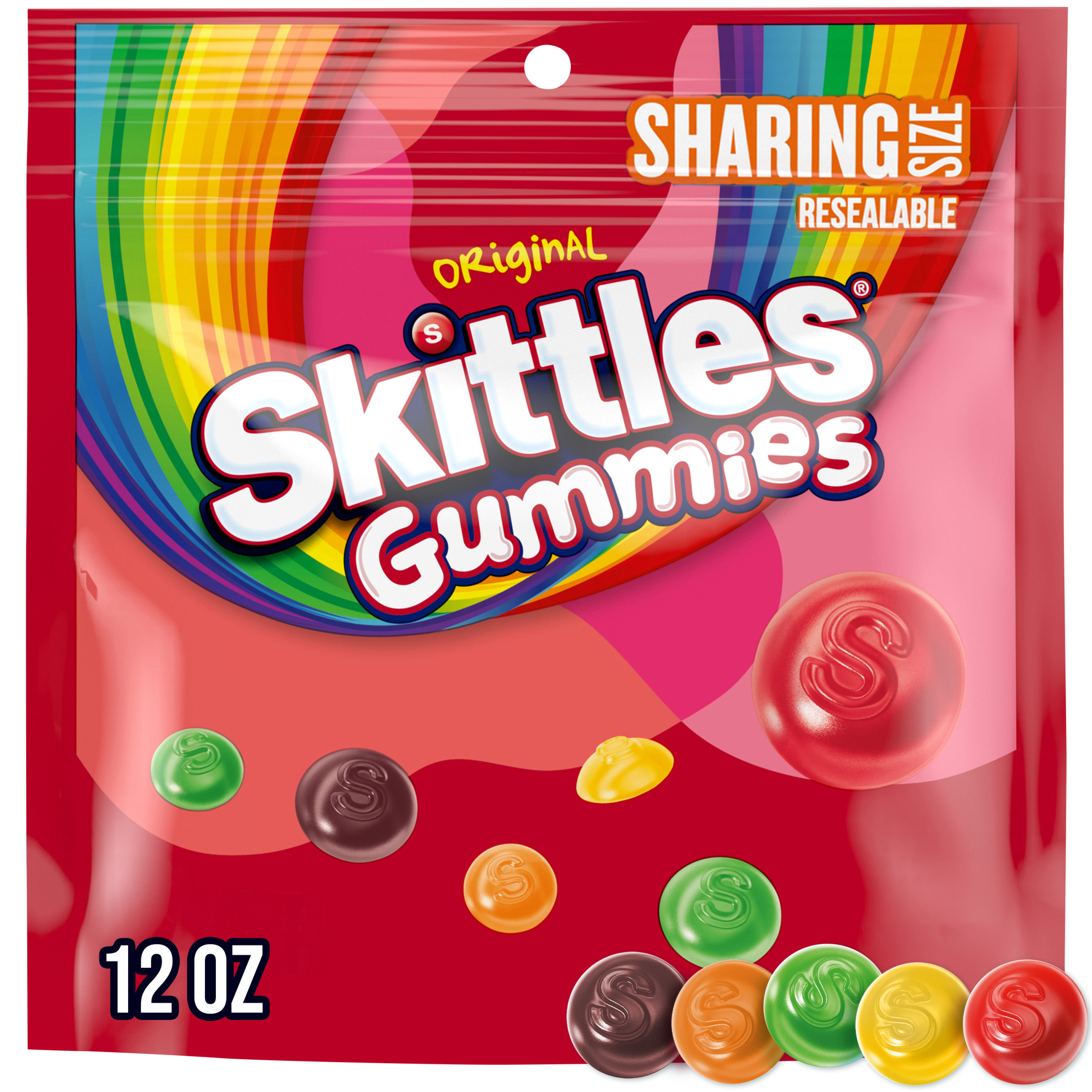Skittles Gummies Original Gummy Candy, Sharing Size - 12 oz Bag