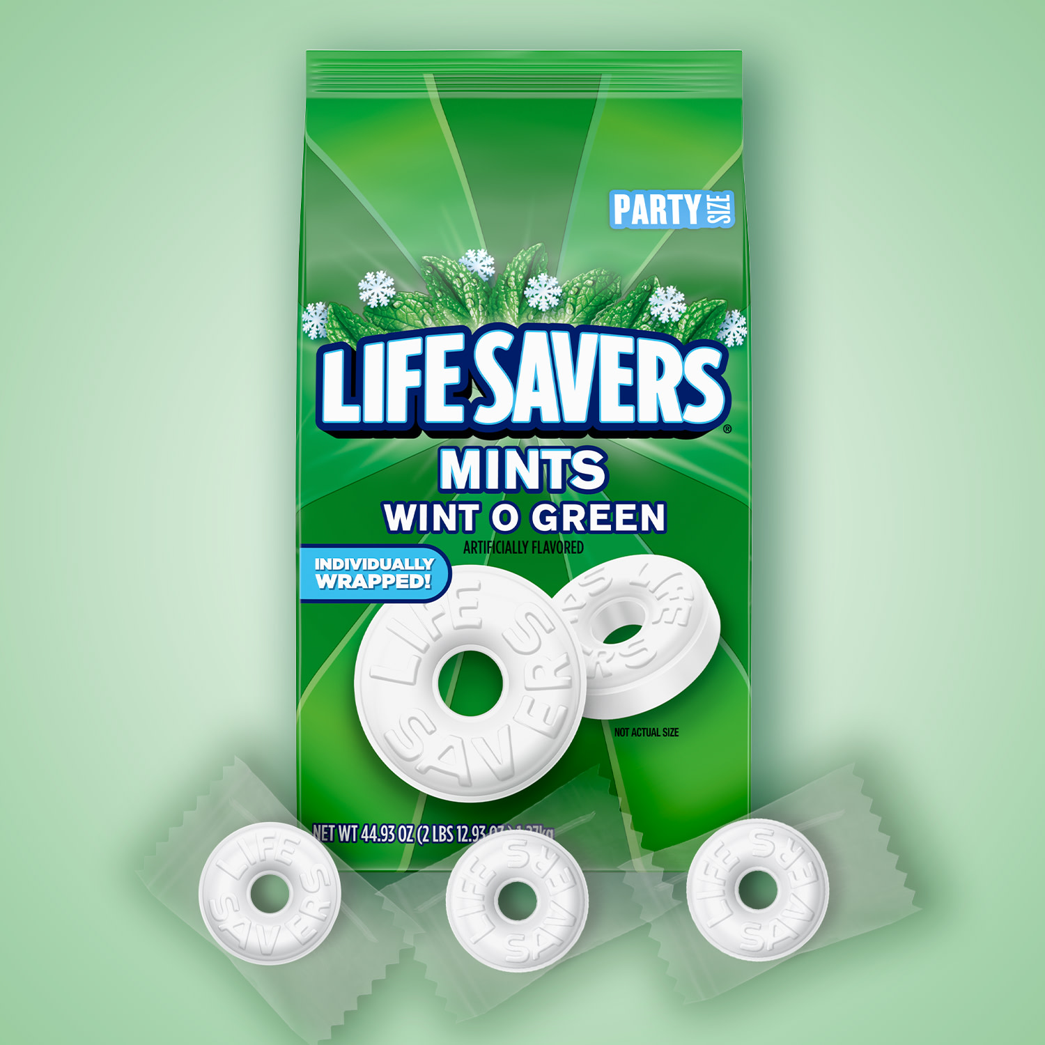 Life Savers Wint-O-Green Breath Mint Hard Candy, Party Size - 44.93 oz thumbnail 2