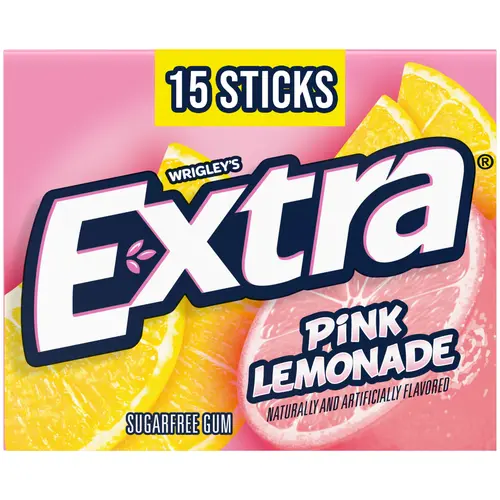 Extra Pink Lemonade Sugar Free Chewing Gum - 15 Sticks