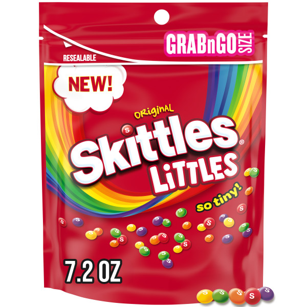 Skittles Littles Original Chewy Summer Candy, Grab N Go - 7.2 oz Bag