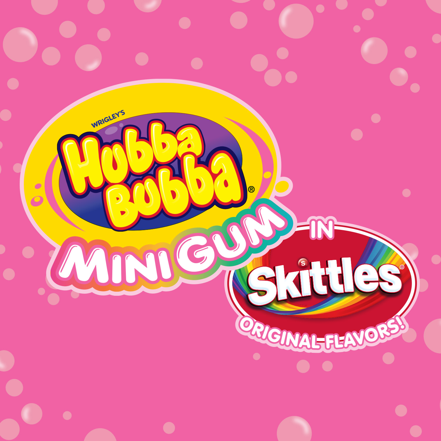 Hubba Bubba Minis Skittles Flavored Bubble Gum - 40 Ct Resealable Bottle thumbnail 3