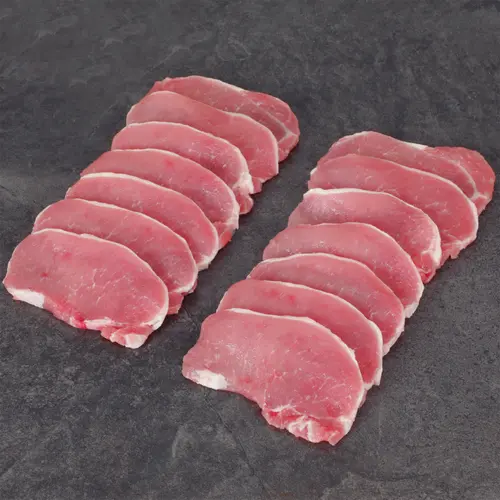 Pork Center Cut Loin Chops Thin Boneless Family Pack, 2.0 - 3.2 lb Tray thumbnail 2