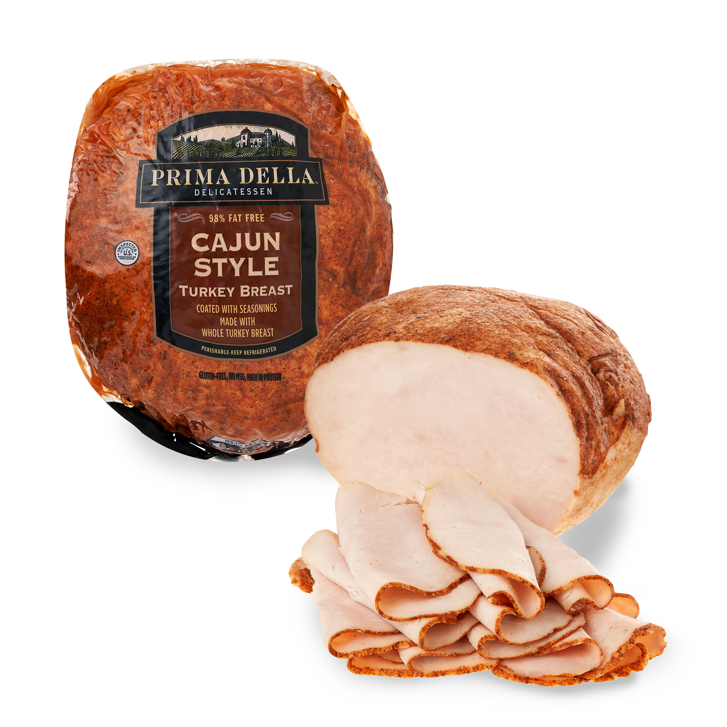 Prima Della Cajun Turkey Breast, Deli Sliced