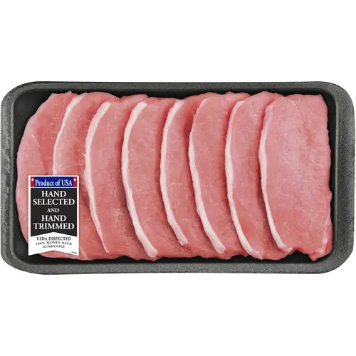Pork Center Cut Loin Chops Thin Boneless, 1.0 - 2.5 lb Tray
