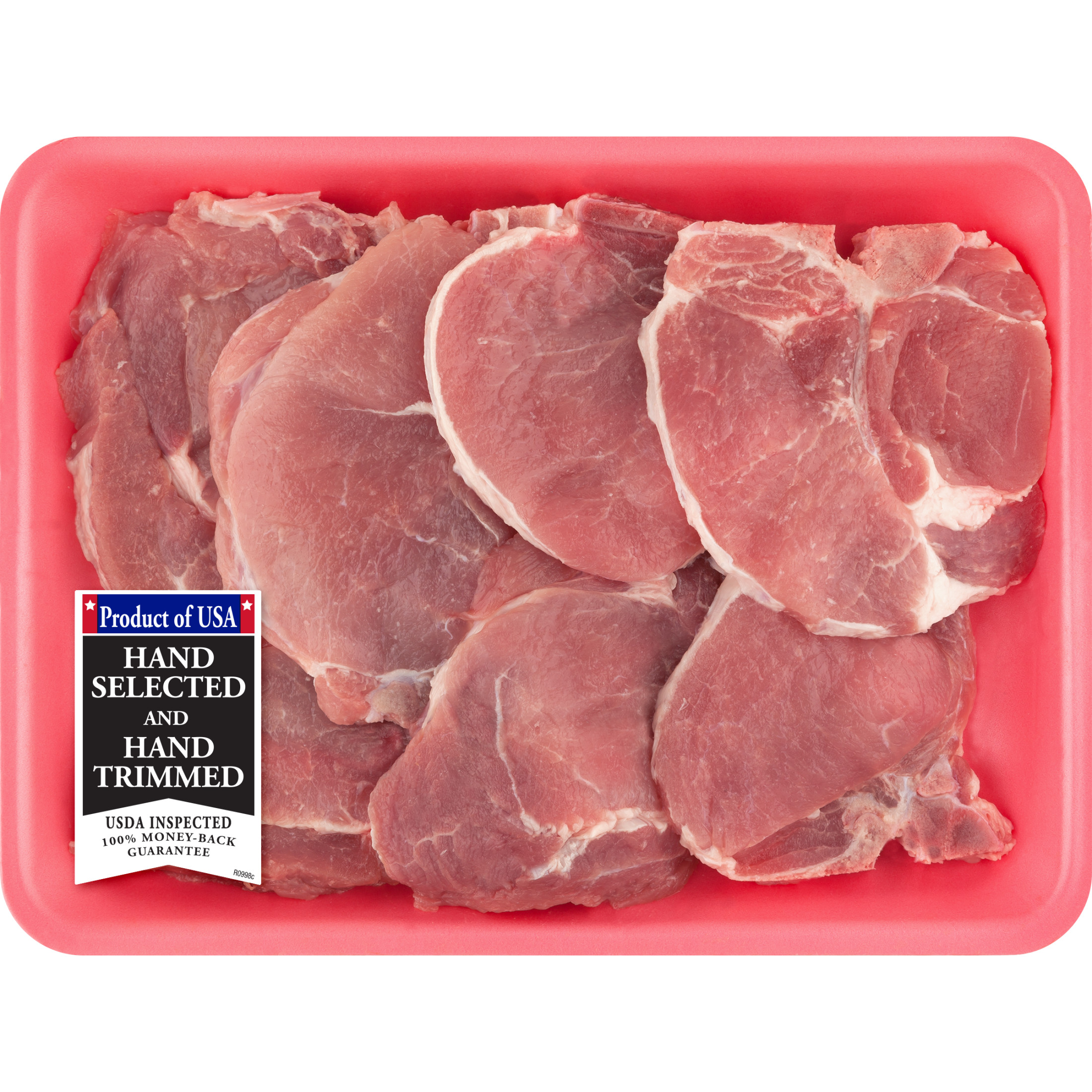 Pork Assorted Loin Chops Thin Bone-In, 2.0 - 3.8 lb Tray