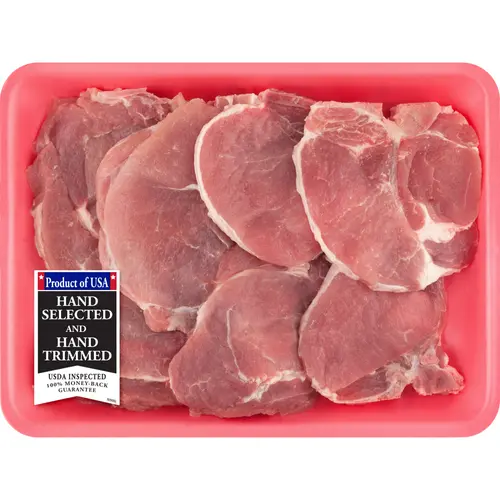 Pork Assorted Loin Chops Thin Bone-In, 2.0 - 3.8 lb Tray