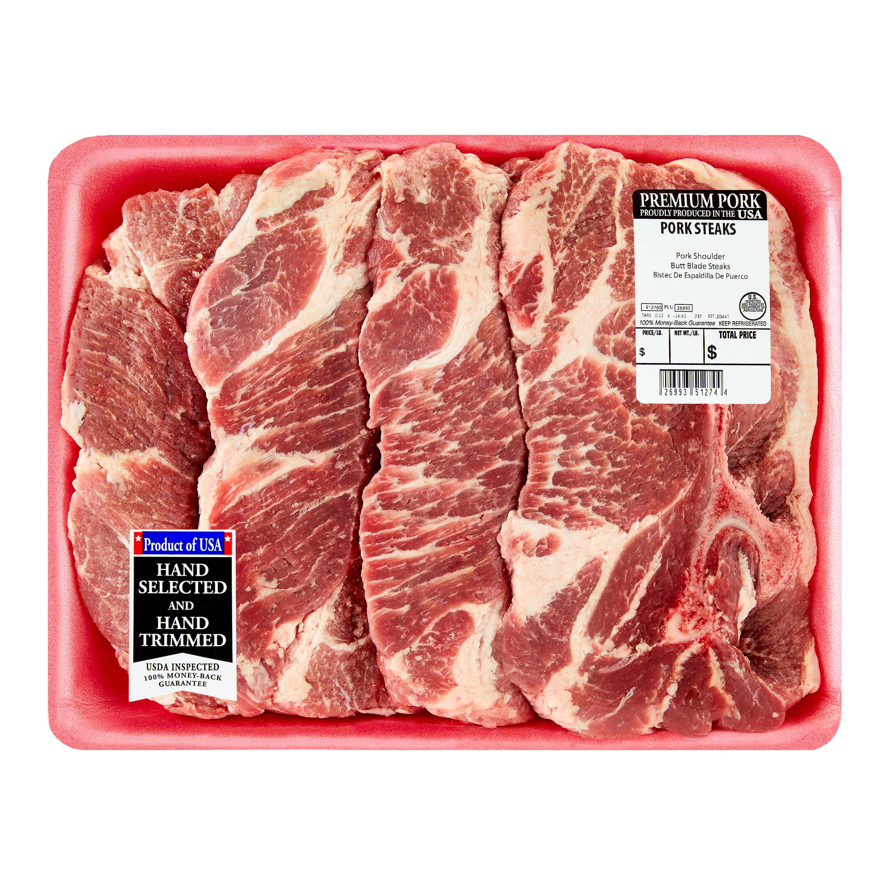 Pork Butt Steaks, 3.5-5 lb. (Fresh)