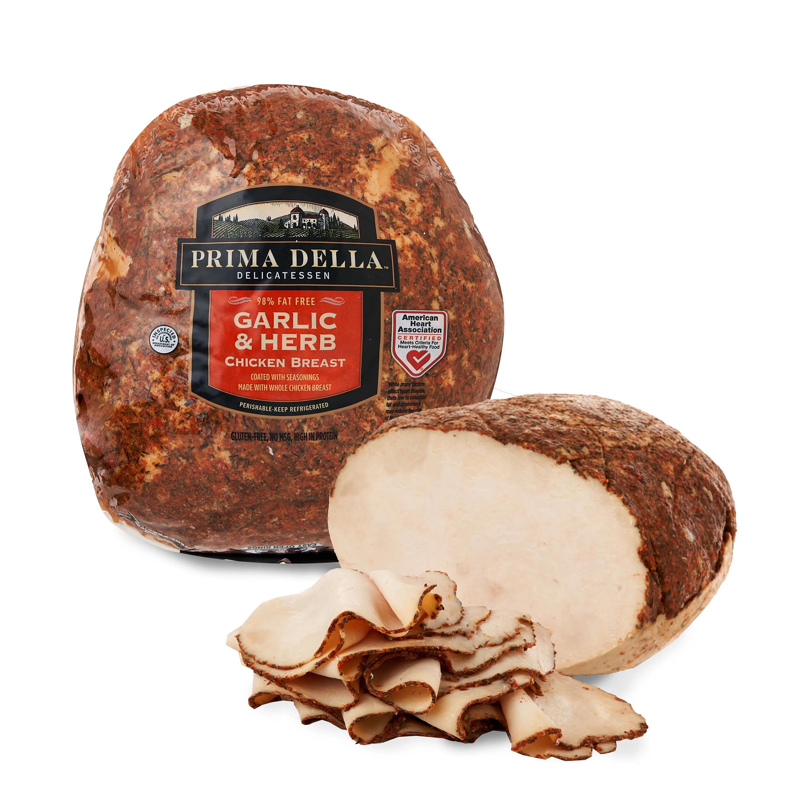 Prima Della Garlic & Herb Chicken Breast, Deli Sliced