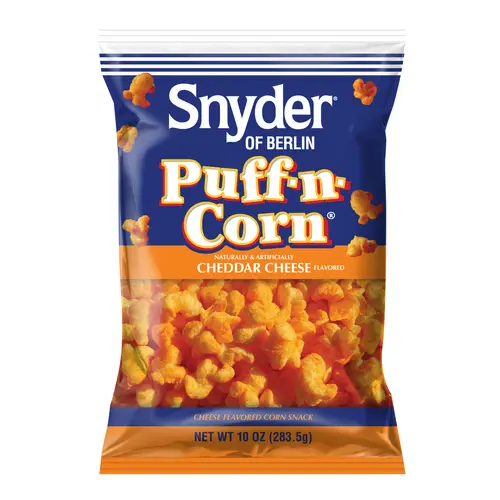 Snyder of Berlin Cheddar Cheese Puff-n-Corn, 10 oz Bag