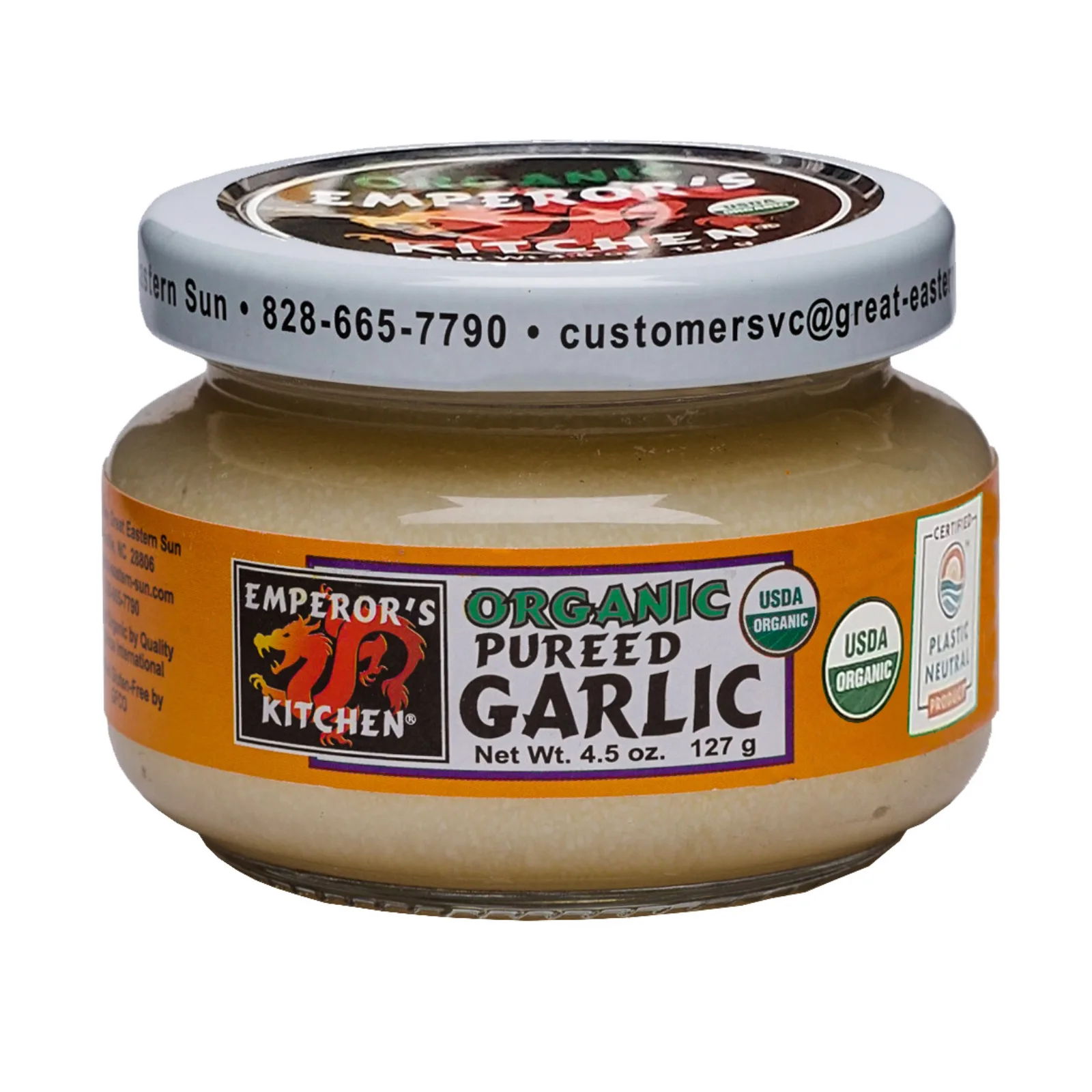 Emperorâ€™s Kitchen Organic Pureed Garlic, 4.5 OZ
