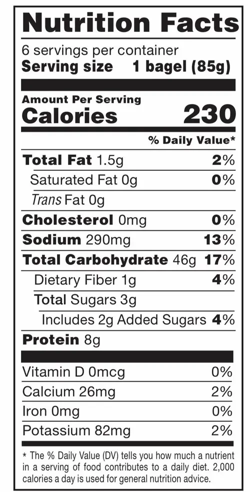 Zeppy's NON-GMO Plain Bagels, 6 count, Pre-sliced Bagels, 18 oz Bag thumbnail 3