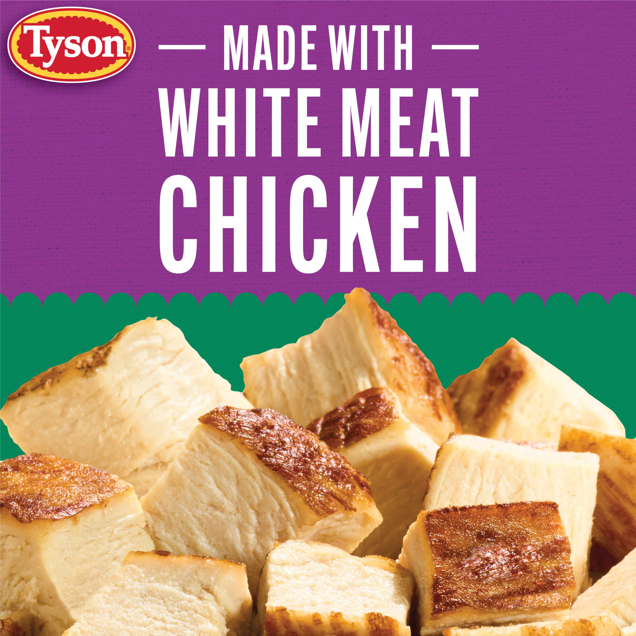Tyson Oven Roasted Diced Chicken Breast, 22 oz (Frozen, Fully Cooked) thumbnail 2