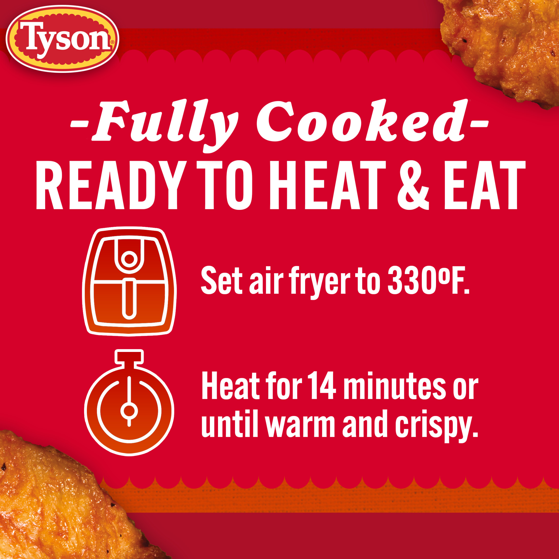 Tyson Any'tizers Buffalo Style Hot Wings, 22 oz (Frozen, Fully Cooked) thumbnail 4