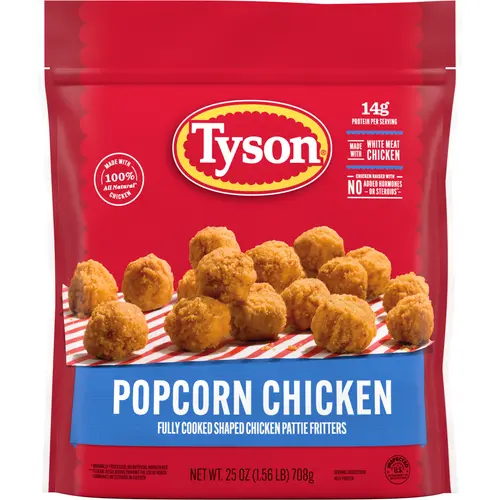 Tyson Popcorn Chicken, 25 oz (Frozen, Fully Cooked)