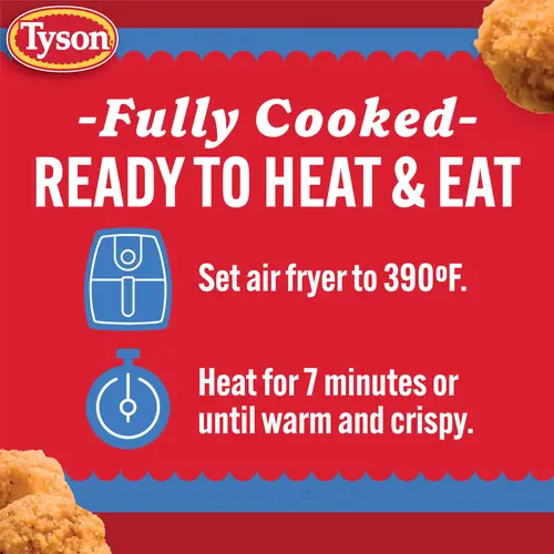 Tyson Popcorn Chicken, 25 oz (Frozen, Fully Cooked) thumbnail 4