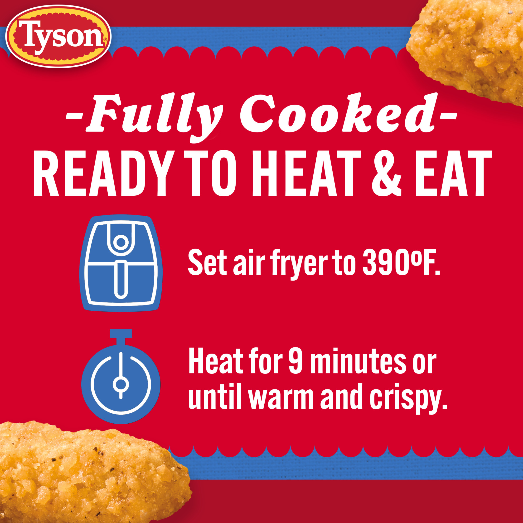 Tyson Any'tizers White Meat Crispy Chicken Fries, 26.5 oz (Frozen, Fully Cooked) thumbnail 4