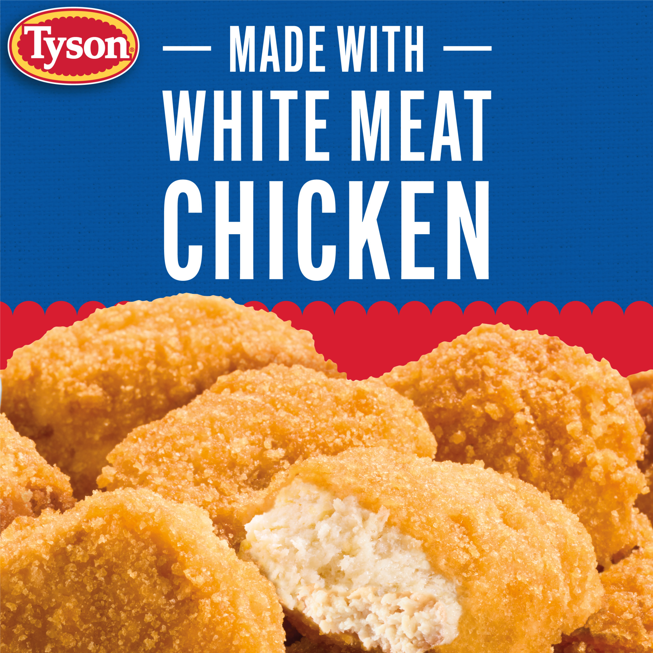 Tyson White Meat Chicken Nuggets, 29 oz (Frozen, Fully Cooked) thumbnail 2
