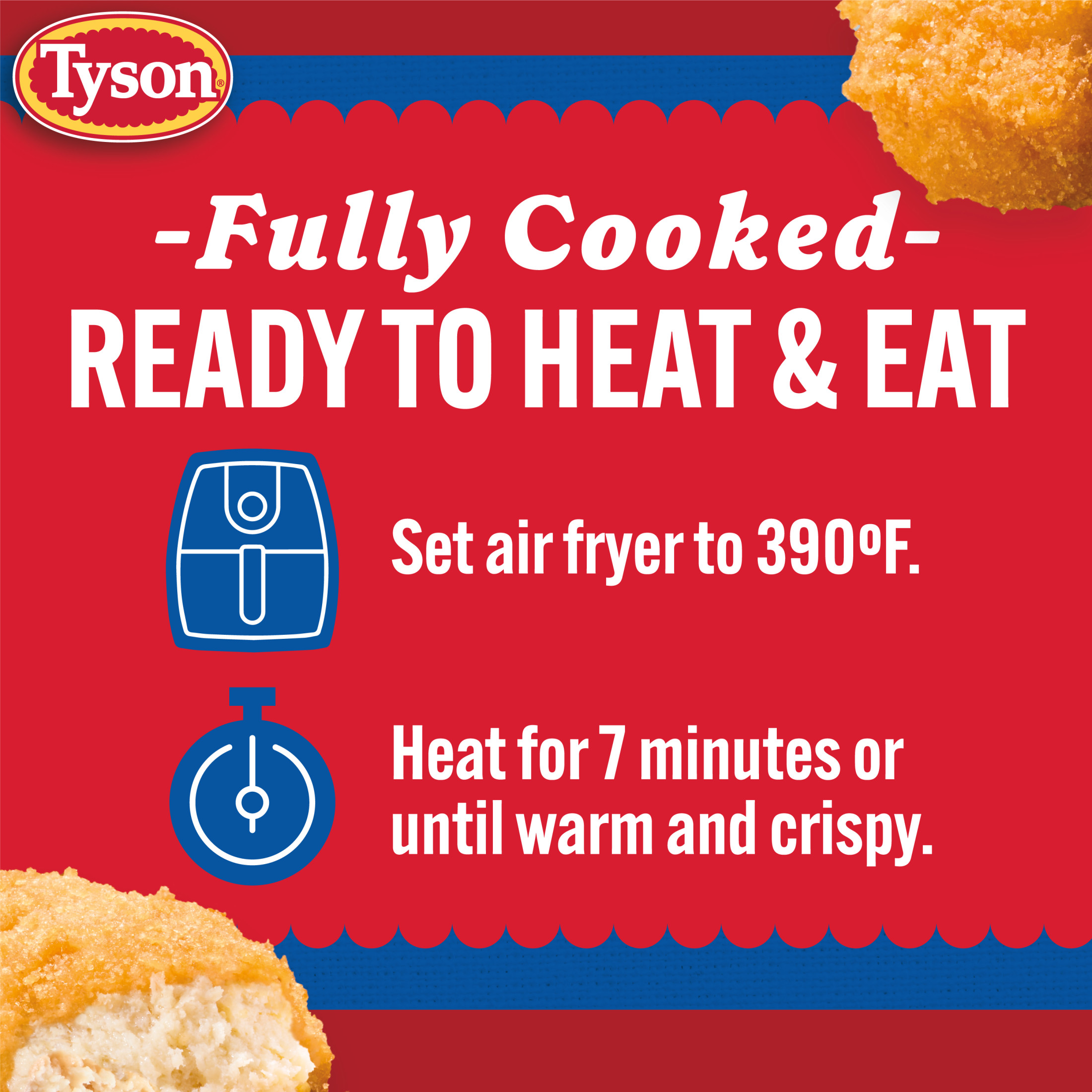 Tyson White Meat Chicken Nuggets, 29 oz (Frozen, Fully Cooked) thumbnail 4