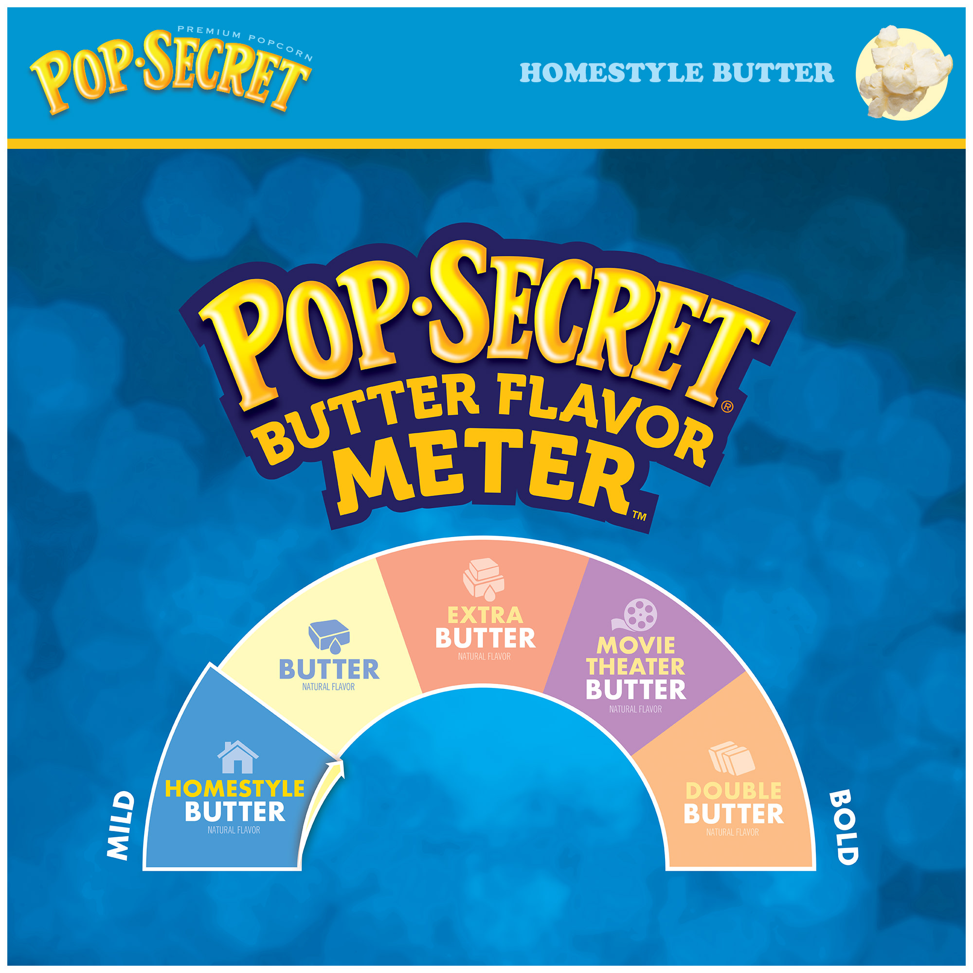 Pop Secret Microwave Popcorn, Homestyle Butter Flavor, 3.2 oz Sharing Bags, 12 Ct thumbnail 3