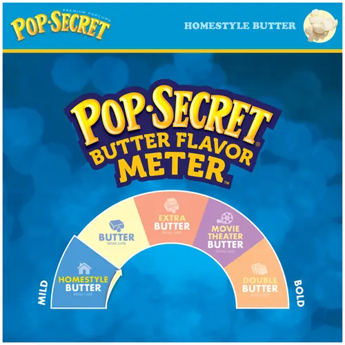 Pop Secret Microwave Popcorn, Homestyle Butter Flavor, 3.2 oz Sharing Bags, 12 Ct thumbnail 3