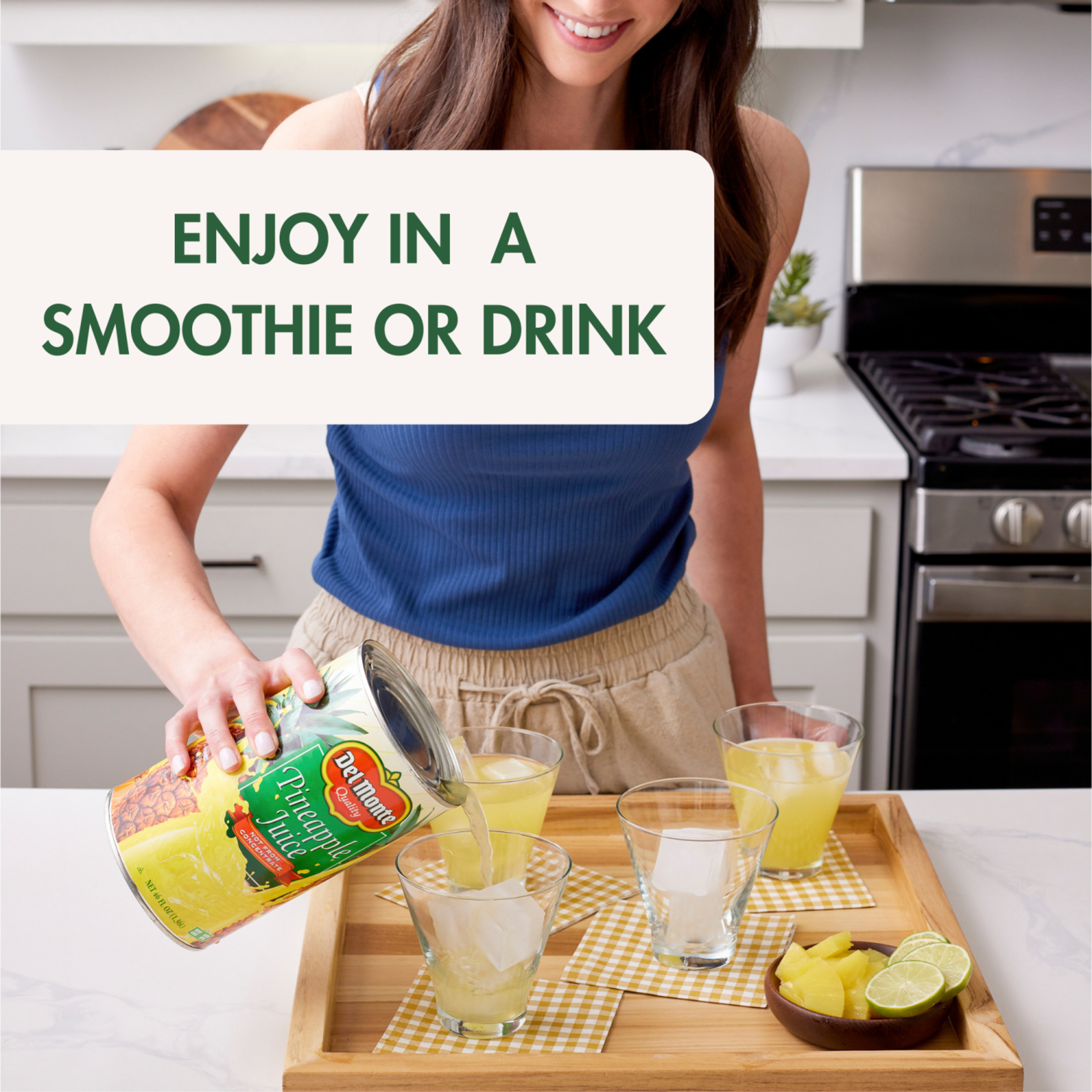 Del Monte Pineapple Juice, 100% Juice, 46 fl oz Can thumbnail 4