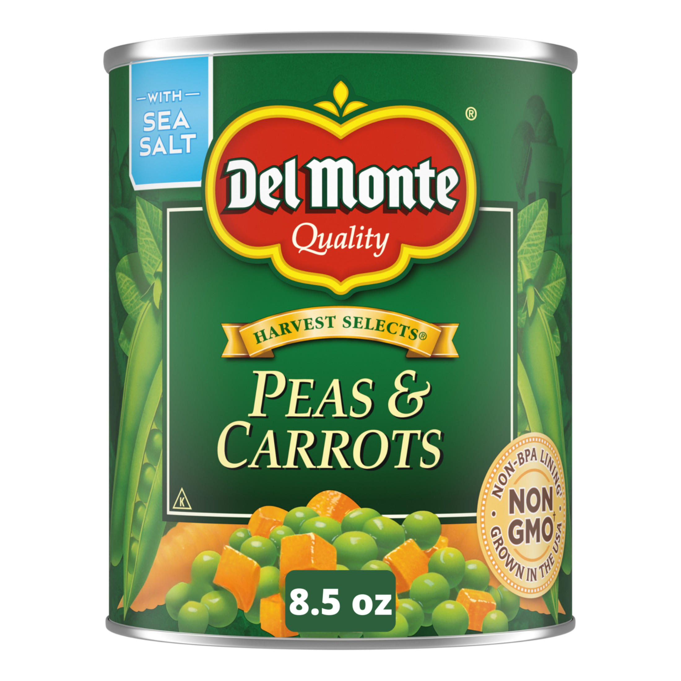 Del Monte Peas & Carrots, Canned Vegetables, 8.5 oz Can