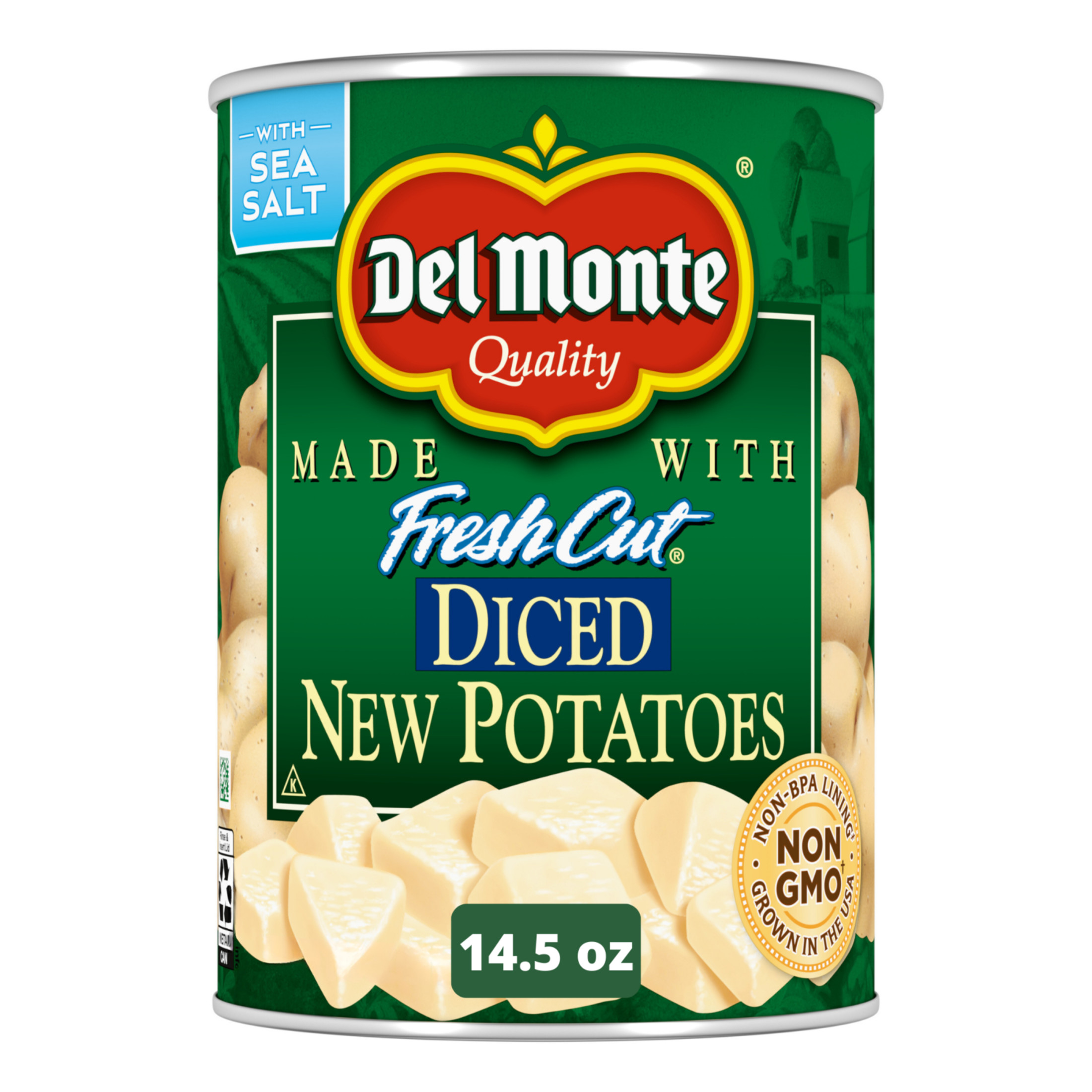 Del Monte Diced Potatoes, Canned Vegetables, 14.5 oz Can